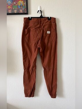 REI CO-OP TRAILSMITH UTILITY JOGGER PANTS 6 RUST HIKING CLIMBING GORPCORE